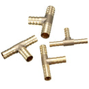 6mm 8mm 10mm 12mm Brass T Piece 3 Way Fuel Hose Joiner Connector For Air Oil Gas
