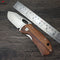 Enlan EL-05 Folding Pocket Knife with 8Cr13Mov Blade Wood Handle Liner Lock Stainless Steel Knife Home Cutter