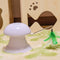 Loskii Pet Laser Cat Toys Feather Ribbon Laser Electric Cat Toy Turntable USB Charging