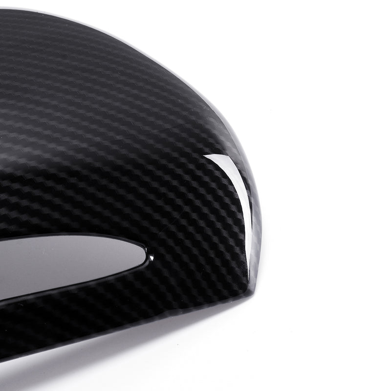 Car Rearview Mirror Cover Caps Carbon Fiber for Mercedes-Benz W205 GLC 2015-18 Left-hand Driving