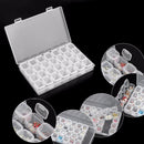 28 Slots Decoration Storage Box Plastic Bead Organizer Jewelry Box Storage Case