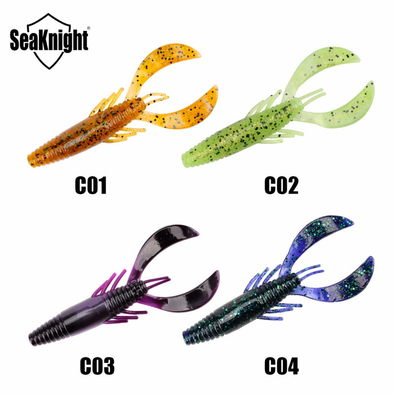 SeaKnight SL021 4pcs Soft Fishing Lure 110mm 11.5g Swinbait Fishig Worm Shrimp Bait