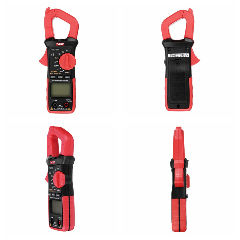 TA8315D Clamp Meter Multimeter High Precision Digital Ammeter Table  AC and DC Universal Automatic Multifunction