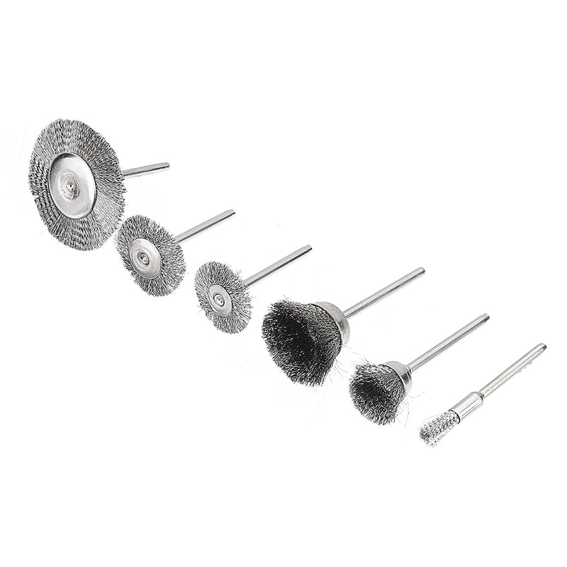 30pcs Stainless Steel Wire Brush Set Cleaner Polishing Brushes Cup Wheel For Dremel Rotary Tool