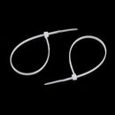 Suleve ZT13 Nylon 500Pcs 3/4mm 10/12/15/20cm White Nylon Self-locking Cable Tie Zip Ties Strong Tensile Strength