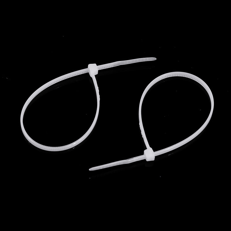 Suleve ZT13 Nylon 500Pcs 3/4mm 10/12/15/20cm White Nylon Self-locking Cable Tie Zip Ties Strong Tensile Strength