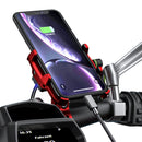 Bakeey Aluminum Alloy Motorcycle Handlebar QC 3.0 USB Fast Charging Phone Holder For 3.5-6.5 inch Smart Phone