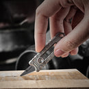 HX OUTDOORS 75mm Mini EDC Tools Copper Titanium Telescopic Knife Outdoor Survival Tools