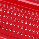 Drillpro TS 8 Inch Aluminum Alloy Hole Precision Marking T Ruler Hole Positioning Measuring Ruler Woodworking Scriber Scribing Tool