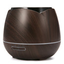 Luckyfine 7Color Light 400ML Wood Grain Aromatherapy Diffuser Portable Ultrasonic Cool Mist Humidifier