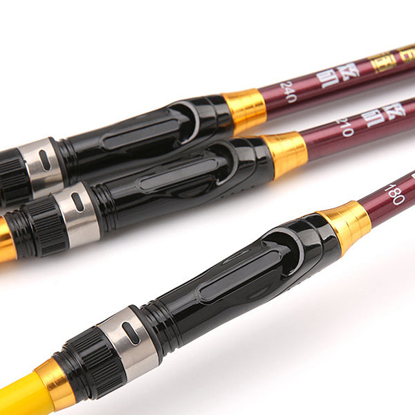 ZANLURE 1.8/2.1/2.4m Telescopic Fishing Rod Carbon Fiber Fishing Pole Outdoor Fishing Tool