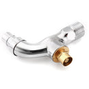 G1/2 Kitchen Bathroom Sink Faucet Single Handle Washing Machine Water Tap With Lock Key Copper Outdoor Anti-theft