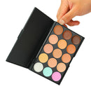 LuckyFine 15 Colors Professional Makeup Facial Concealer Palette Dark Shadow Beauty Cosmetic