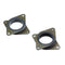 2Pcs 51.7*51.6*8mm 42 Stepper Motor Vibration Damper Shock Absorber for 3D Printer CNC Part