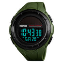 SKMEI 1405 Solar Power Digital Watch Stopwatch Luminous Display Alarm Calendar Outdoor Sport Watch
