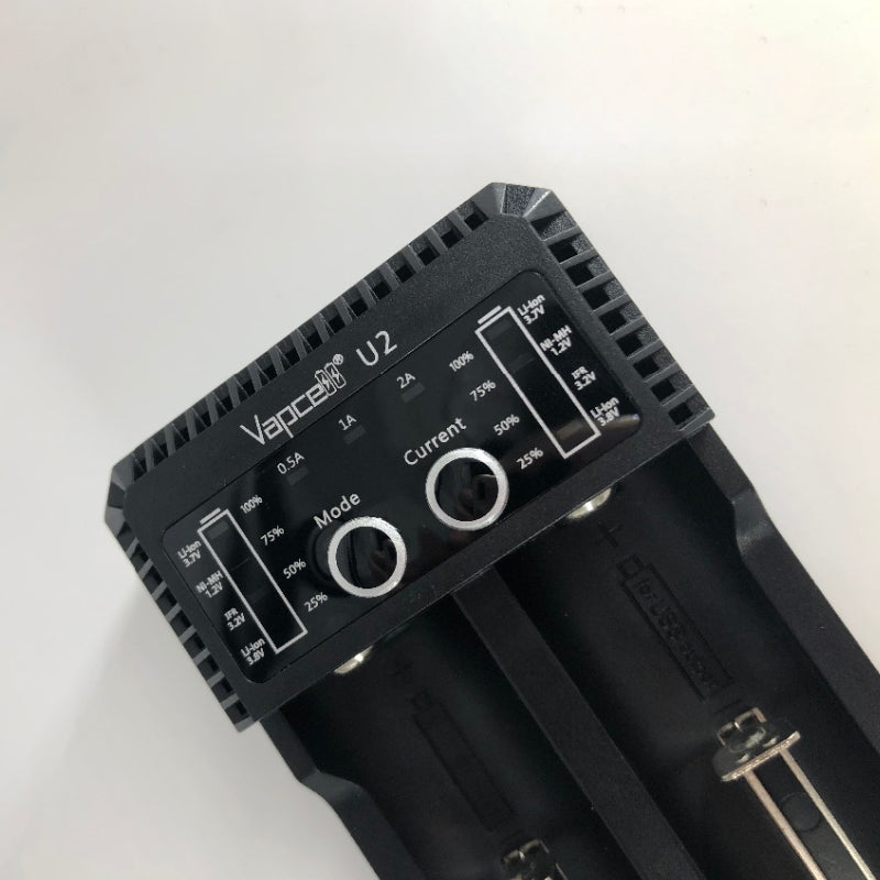 Vapcell U2 2A Battery Charger Smart USB Charger For Li-ion / Lifepo4 / Ni-MH / Ni-Cd AAA AAAA C D Battery Charging