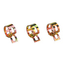 Suleve 120Pcs Fuel Hose Line Tubing Clamp 6 Size Spring Band Action Pipe Clip Color-Zinc Plated