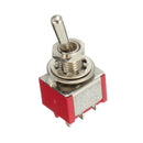 10pcs Red Toggle Switch DPDT On-Off-On 6 PINs 3 Position 5A 120Vac /2A 250Vac