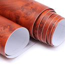 9X60inch Birds Eye Wood Grain Textured Vinyl Wrap Sticker Decal Sheet Film For Car Home Decoration