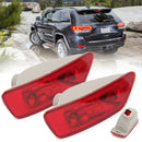 2Pcs Car Rear Tail Lamps Fog Lights Cover For Jeep Compass Grand Cherokee 2011-2016