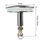 45mm Bathtub Brass Chock Plug Adjustable Replacement Pop Up Basin Sink Component.