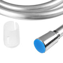 Brass Water Hose Pipe Connectors Smooth Siver PVC Flexible Shower Hose Replacement Accessories
