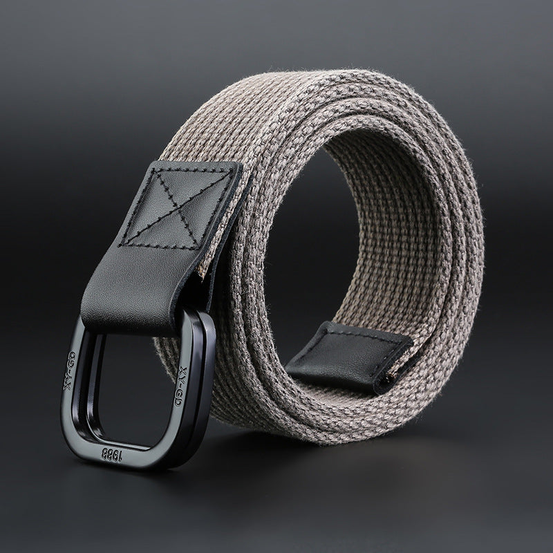 140cm ZANLURE DB02 Punch Free Buckle Canvas Waist Belt Tactical Belt For Outdoor Sports Hunting