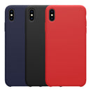 NILLKIN Soft Smooth Shockproof Liquid Silicone Rubber Back Cover Protective Case for iPhone XS