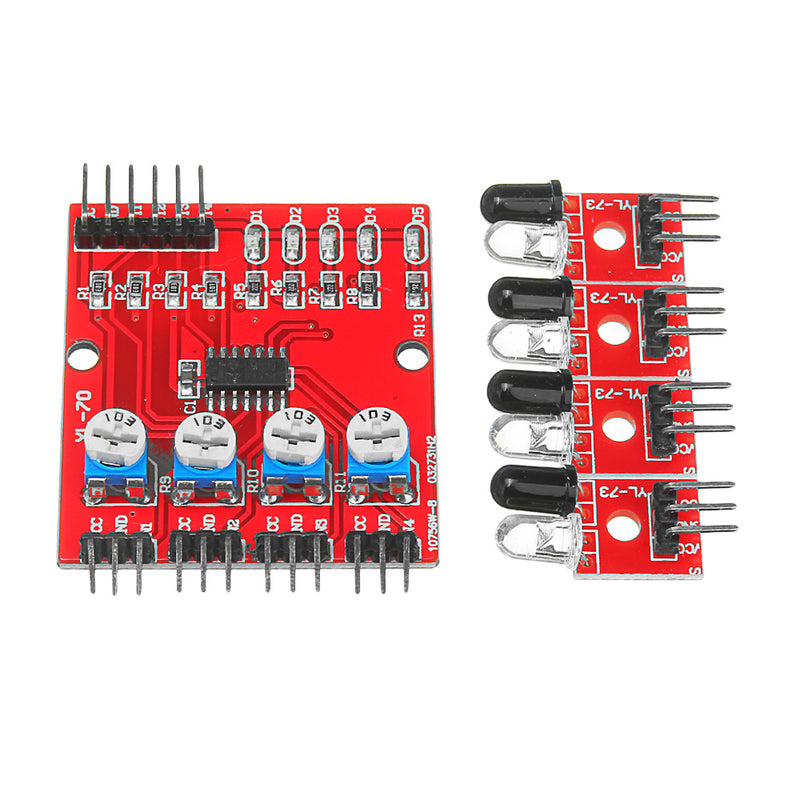 4 Channel Infrared Receiver Tracking Sensor Module IR Line Patrol