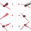 Excellway TC01 50pcs Blue Quick Splice Wire Terminal And Female Spade Connector Set