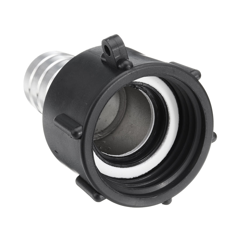 S60x6 IBC Tank Coarse Thread Drain Adapter to 38/45/50/60mm Stainless Steel Hose Outlet Connector Replacement Valve Fitting Parts for Home Garden