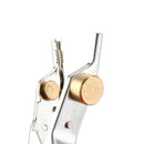 White Copper Multipurpose Barbed Test Alligator Clip Test Connector Red and Black Multimeter Test Parts