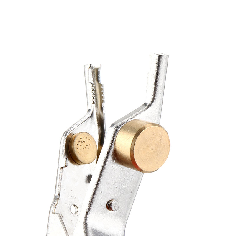 White Copper Multipurpose Barbed Test Alligator Clip Test Connector Red and Black Multimeter Test Parts