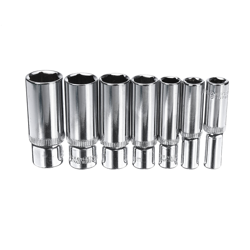 1/4 Inch Socket Ratchet Wrench Screwdriver Hand Tool Set Household Car AUTO Repair Tool Kit with Plastic Toolbox Storage Case