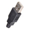 10pcs USB2.0 Type-A Plug 4-pin Male Adapter Connector Jack With Black Plastic Cover