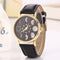 Solar Moon Phase Lunar Eclipse Unisex Watch Leather Strap Quartz Watch for Women Men