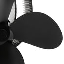 IPRee 4 Blades Stove Fan Heat Powered Wood Burner Fireplace Fan 150-180CFM 60-400C