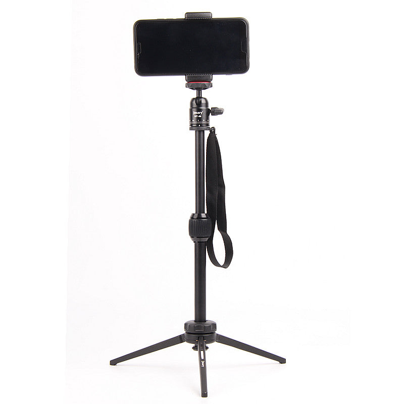 MT-68 Portable Mini Foldable Tripod Self-timer Live Broadcasting Landing Bracket for Mobile Phone Camera