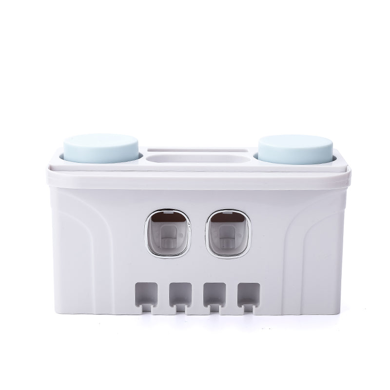 Wall Mount Toothbrush Holder Toothpaste Squeezer Automatic Toothpaste Dispenser
