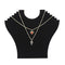 Velvet Necklace Chain Display Two Shaped Stand Cardboard Jewelry Holder Rack