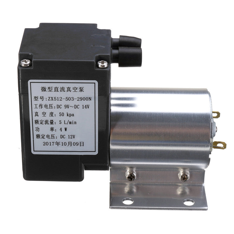 DC 12V Mini Noiseless Vacuum Pump Negative Pressure Suction Pump 5L/min 80kpa