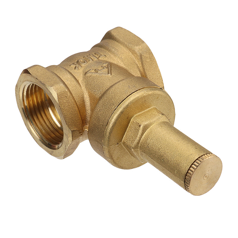 TMOK 1/2" 3/4" 1" Brass Gate Valve Female Anti-theft Key Lock Water Oil Gas Security Gate Valve