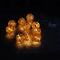 1.2M Battery Power Foldable 10 LED Warm White Halloween Pumpkin String Lantern Fairy Holiday Light