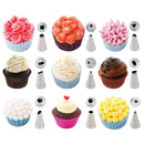 62pcs Cream DIY Icing Piping Tips Pastry Bags+Nozzle Decorating Baking Tool Mold