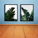 Miico Hand Painted Combination Decorative Paintings Botanic Leaves Paintings Wall Art For Home Decoration