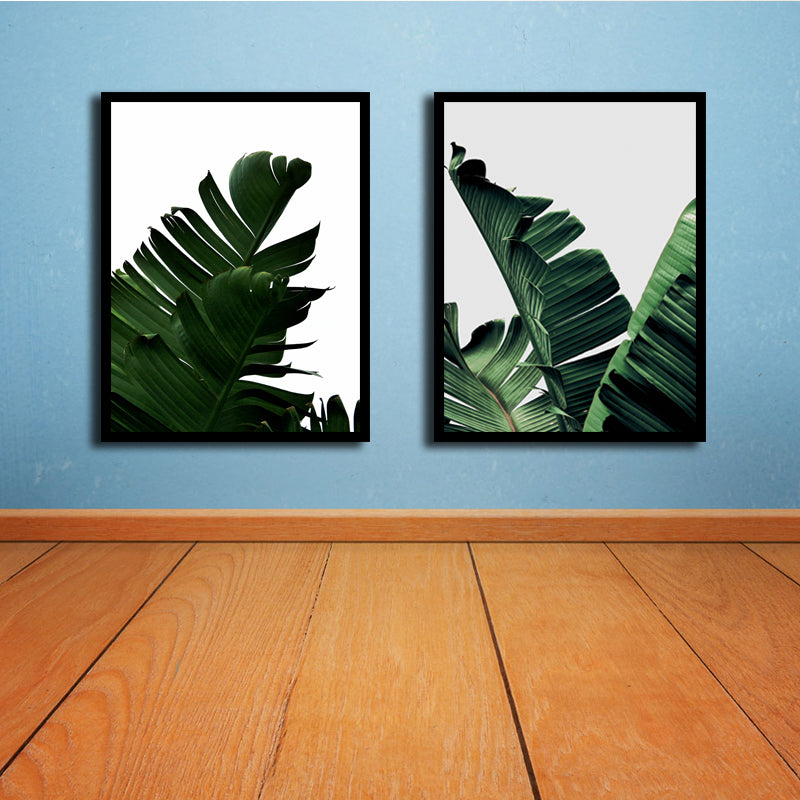 Miico Hand Painted Combination Decorative Paintings Botanic Leaves Paintings Wall Art For Home Decoration