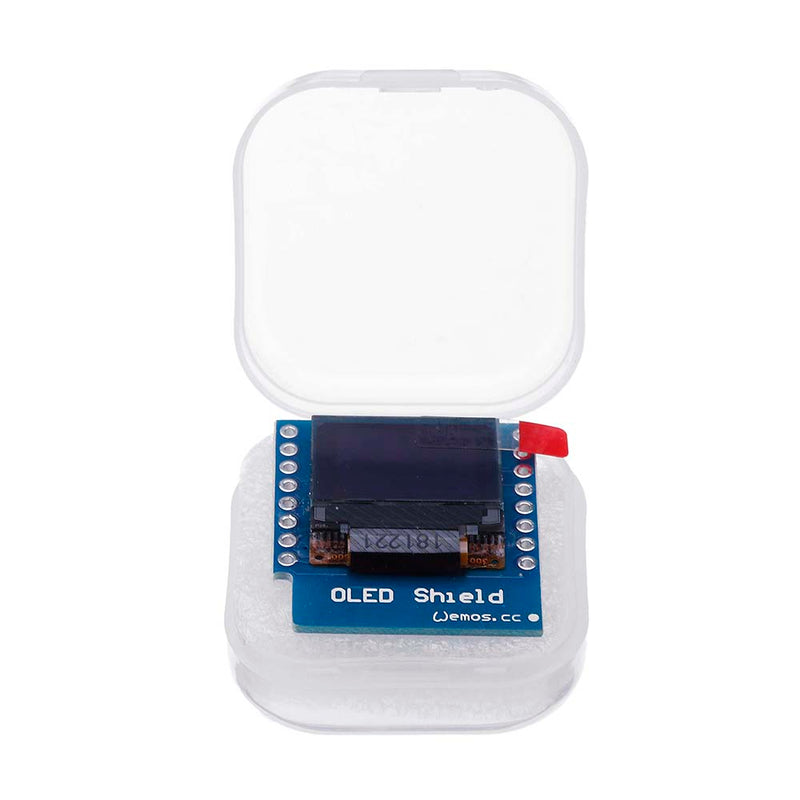 5Pcs Geekcreit 0.66 Inch OLED Shield For WeMos D1 Mini 64X48 IIC I2C Compatible