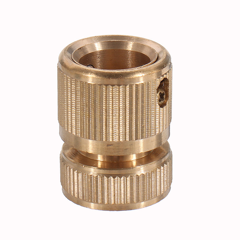 3/4'' Solid Brass Female Garden Hose Quick Connector Flexible Car Wash Connect Adapter Garden Hose Fittings Connection with Nozzle
