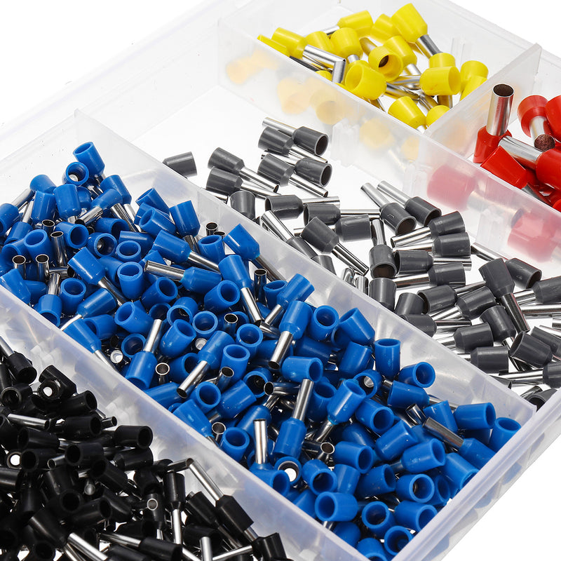 1200Pcs Insulated Electrical Wire Terminal & Wire Stripper Plier Crimper
