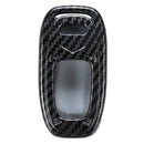ABS Car Key Case Cover Bag Carbon Fiber Black for Audi A4L A5 A6L Q5 Q7 S6 A7 A8L